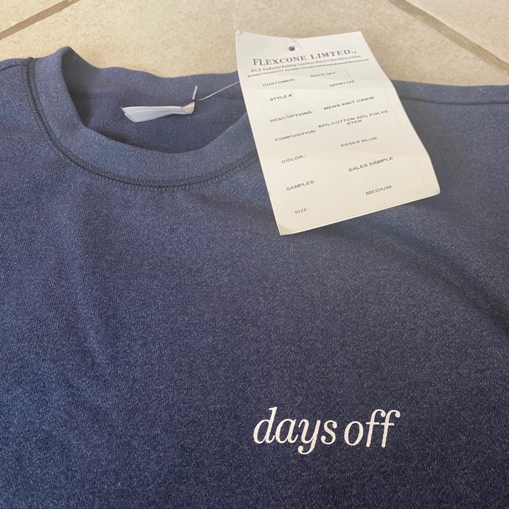 Days Off Desmond Crewneck Essex Blue - Picture 3 of 9